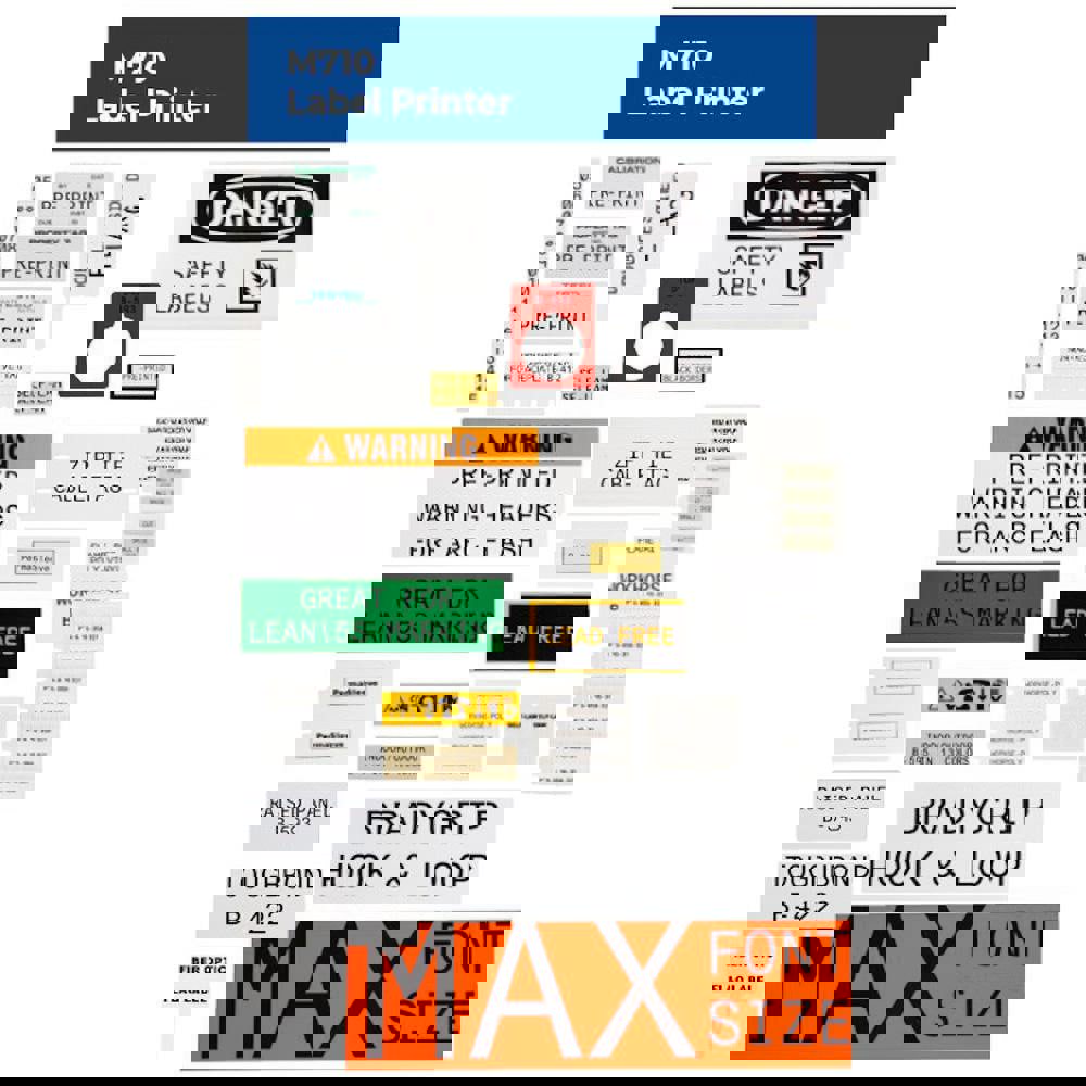 Label Maker & Tape Accessories; For Use With: Facility Identification; Safety Identification ; Color: Blue ; Overall Height: 13.59in ; Overall Length: 4.60in ; Overall Width: 9in ; UNSPSC Code: 45101520